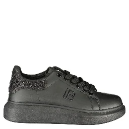 Black Polyurethane Women's Sneaker