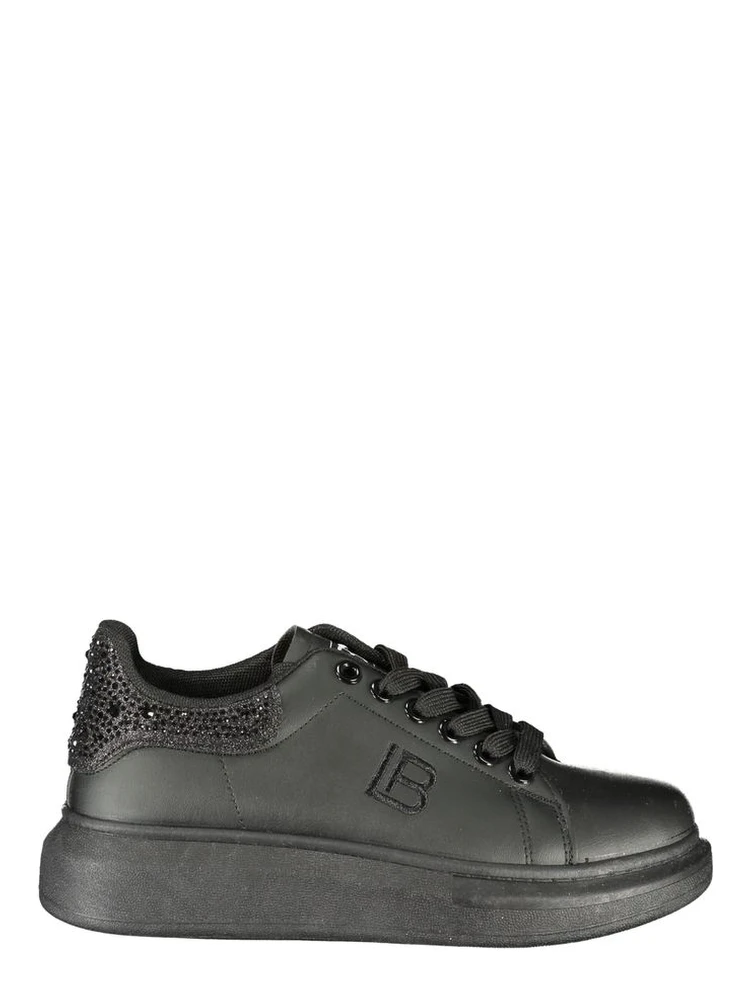Black Polyurethane Women's Sneaker