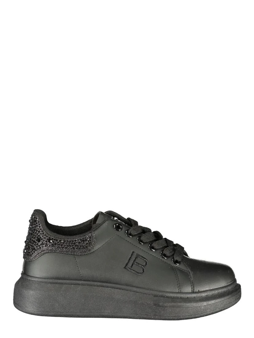 Black Polyurethane Women's Sneaker