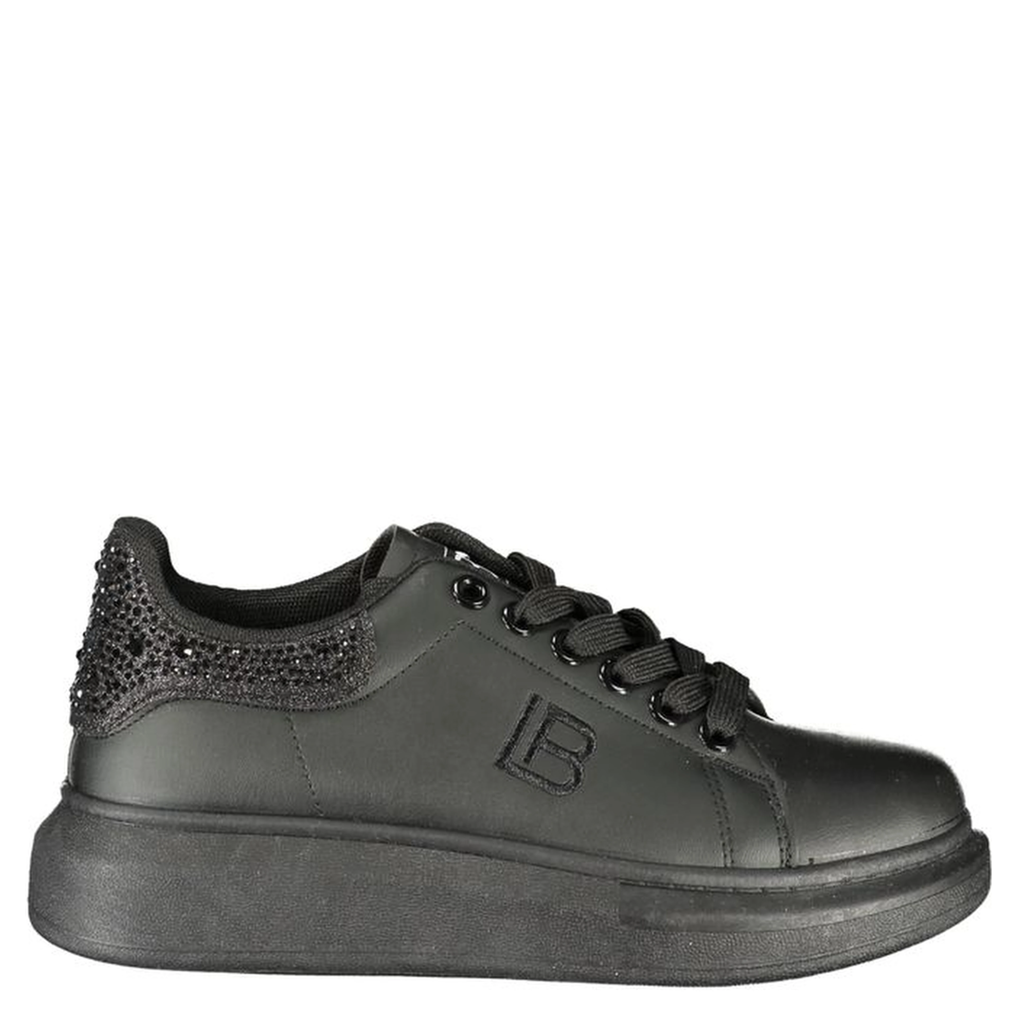 Black Polyurethane Women's Sneaker