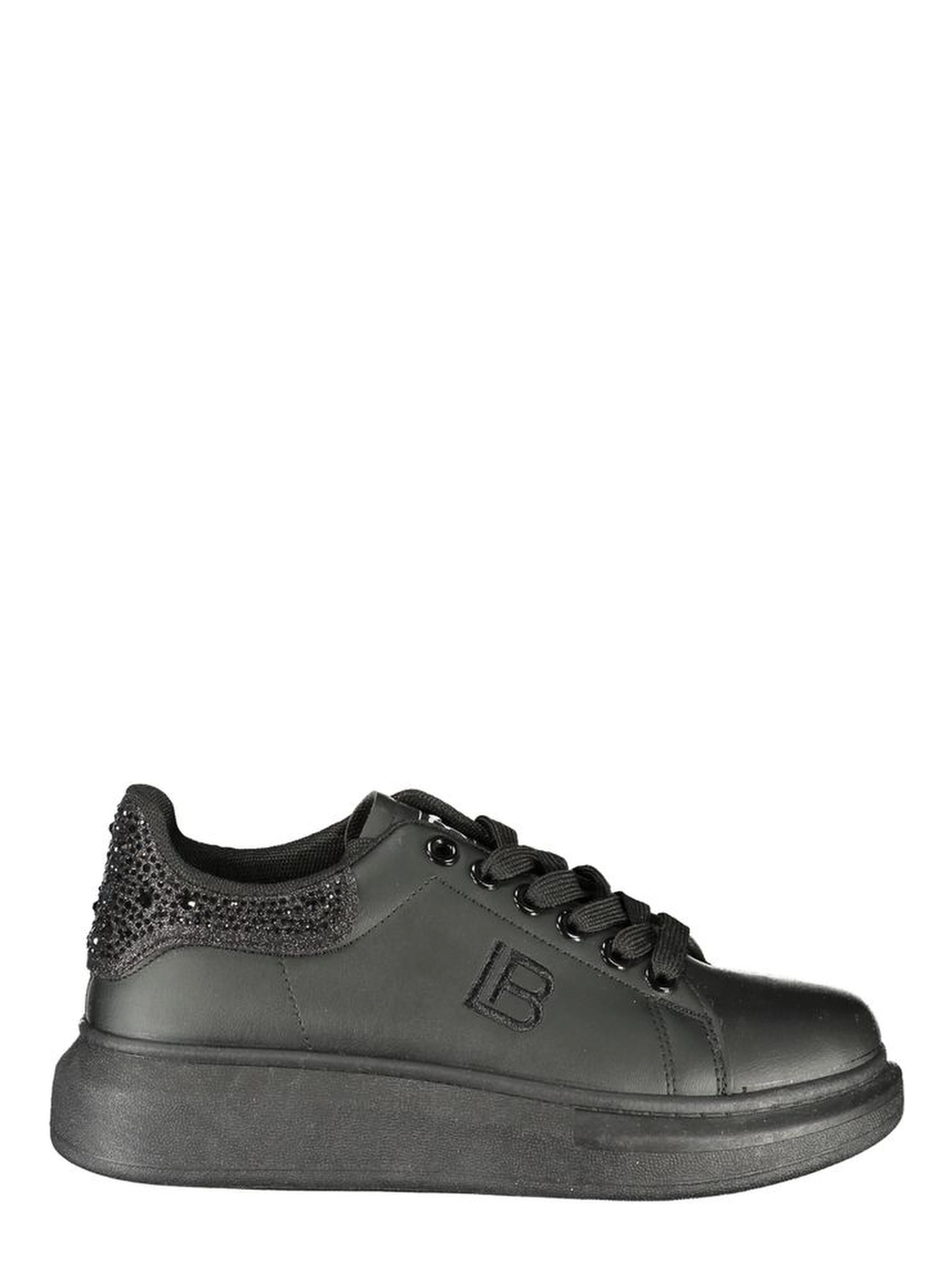 Black Polyurethane Women's Sneaker
