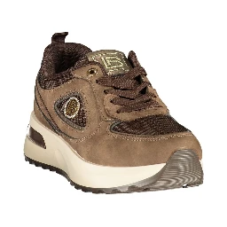 Brown Polyurethane Women's Sneaker