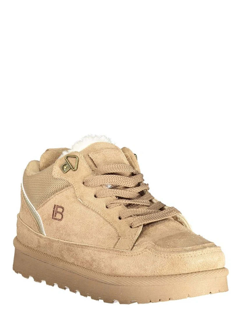 Brown Polyurethane Women's Sneaker