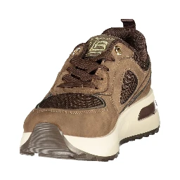 Brown Polyurethane Women's Sneaker
