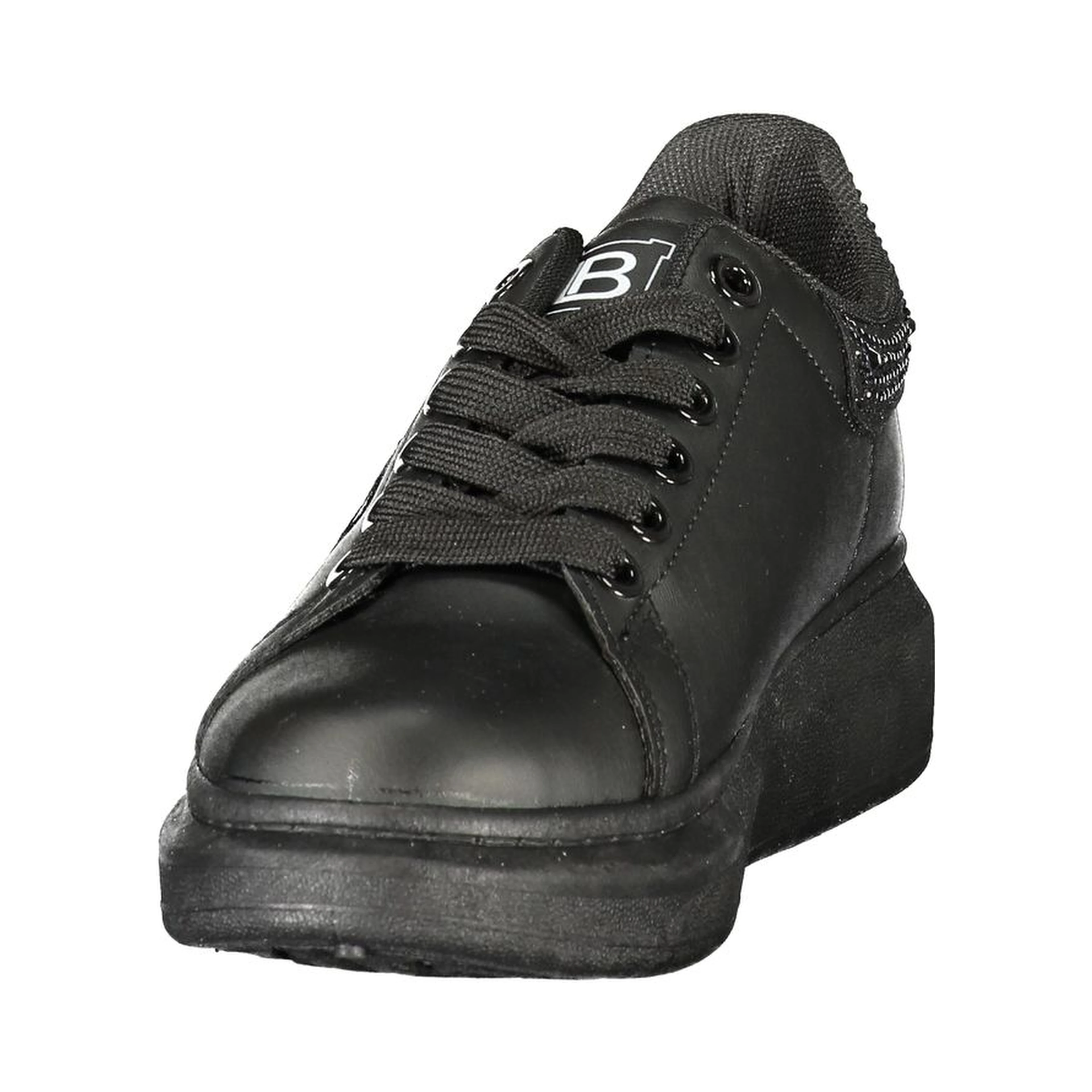 Black Polyurethane Women's Sneaker