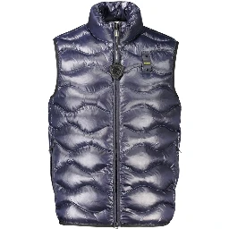 Blue Polyamide Men's Jacket
