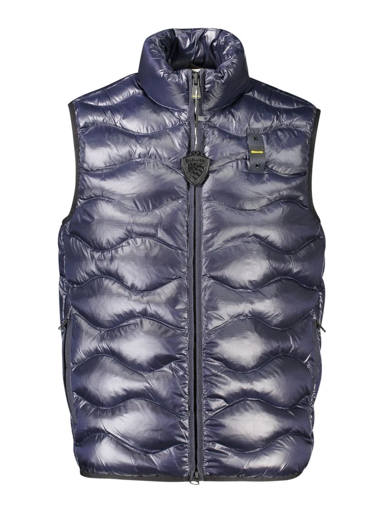 Blue Polyamide Men's Jacket