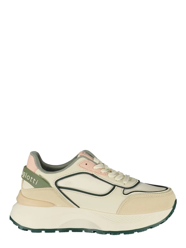 White Polyurethane Women's Sneaker