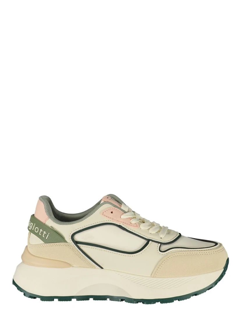 White Polyurethane Women's Sneaker