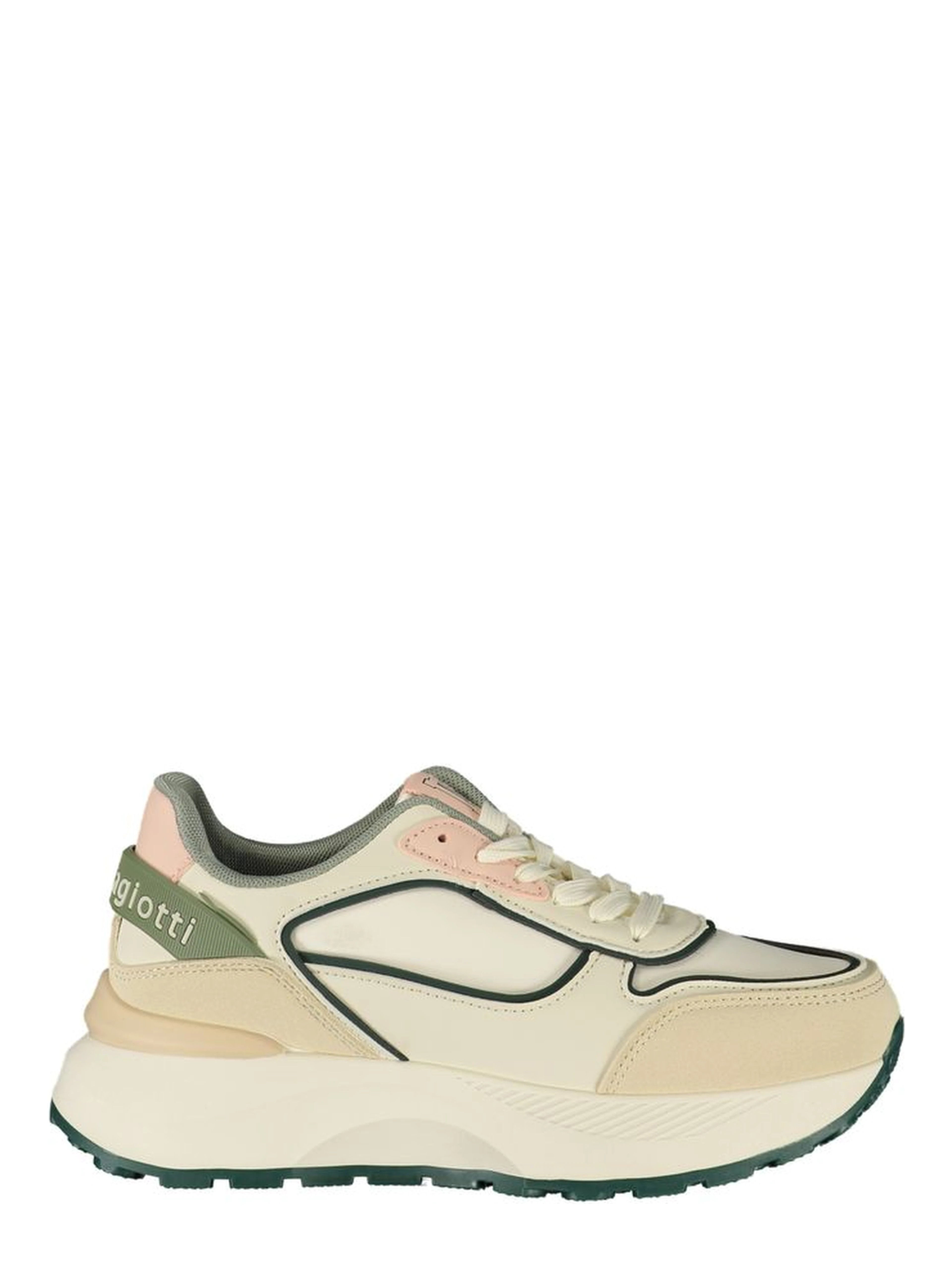 White Polyurethane Women's Sneaker