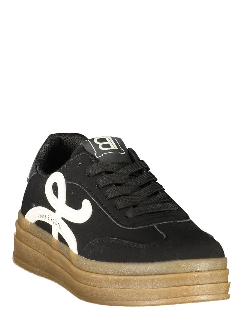 Nero Polyurethane Women's Sneaker
