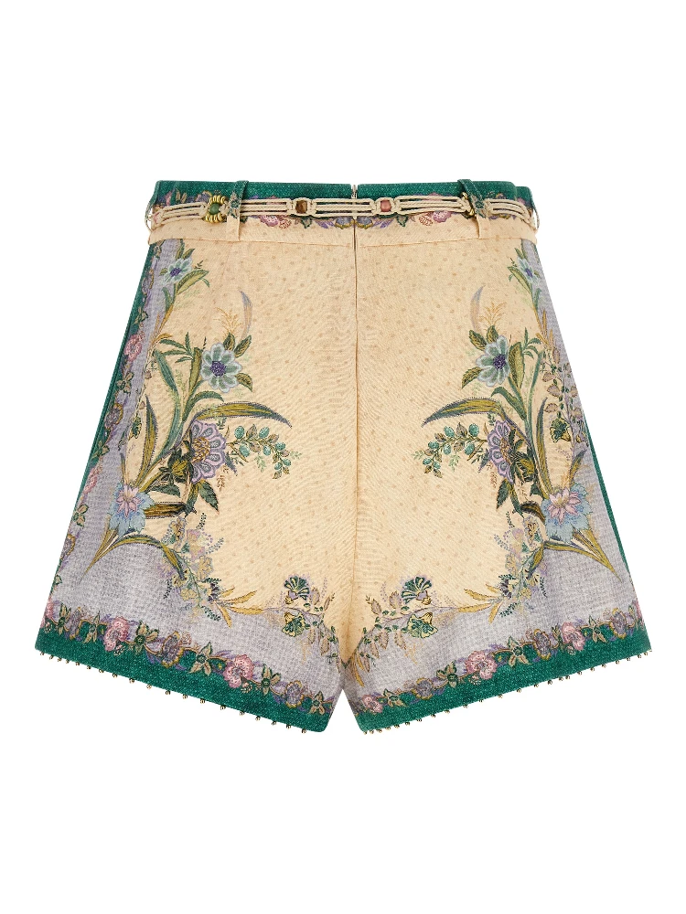 Multicolor Linen Bermuda Shorts alternative
