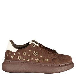 Brown Polyurethane Women's Sneaker