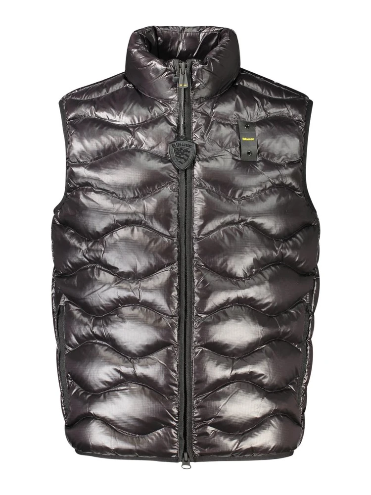 Black Fabric Men's Vest
