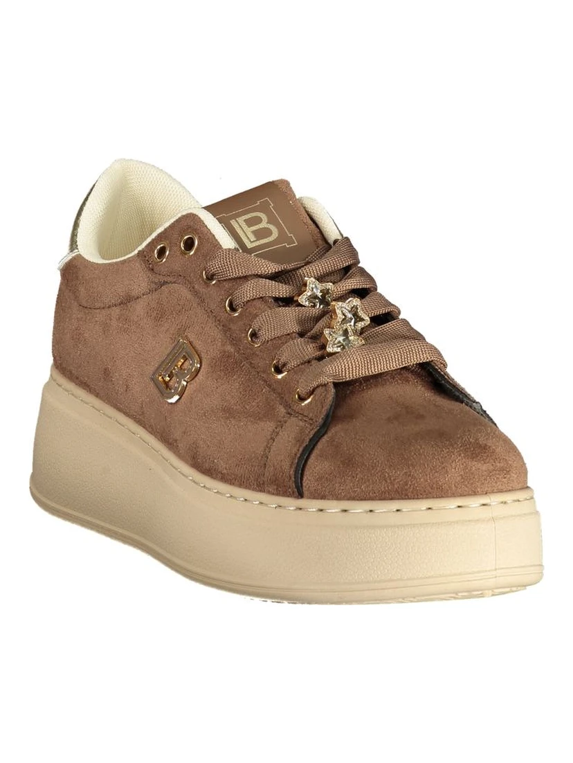 Brown Polyurethane Women's Sneaker