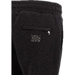 Black Cotton Joggers (Workout Pants)