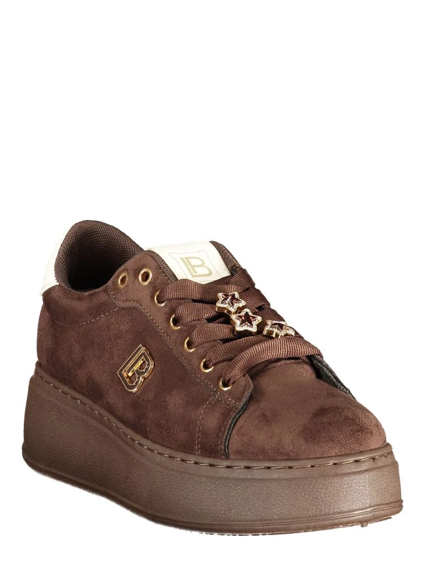 Brown Polyurethane Women's Sneaker