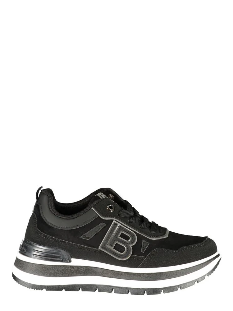 Black Polyurethane Women's Sneaker