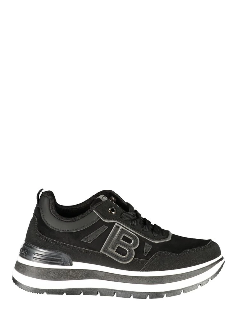 Black Polyurethane Women's Sneaker