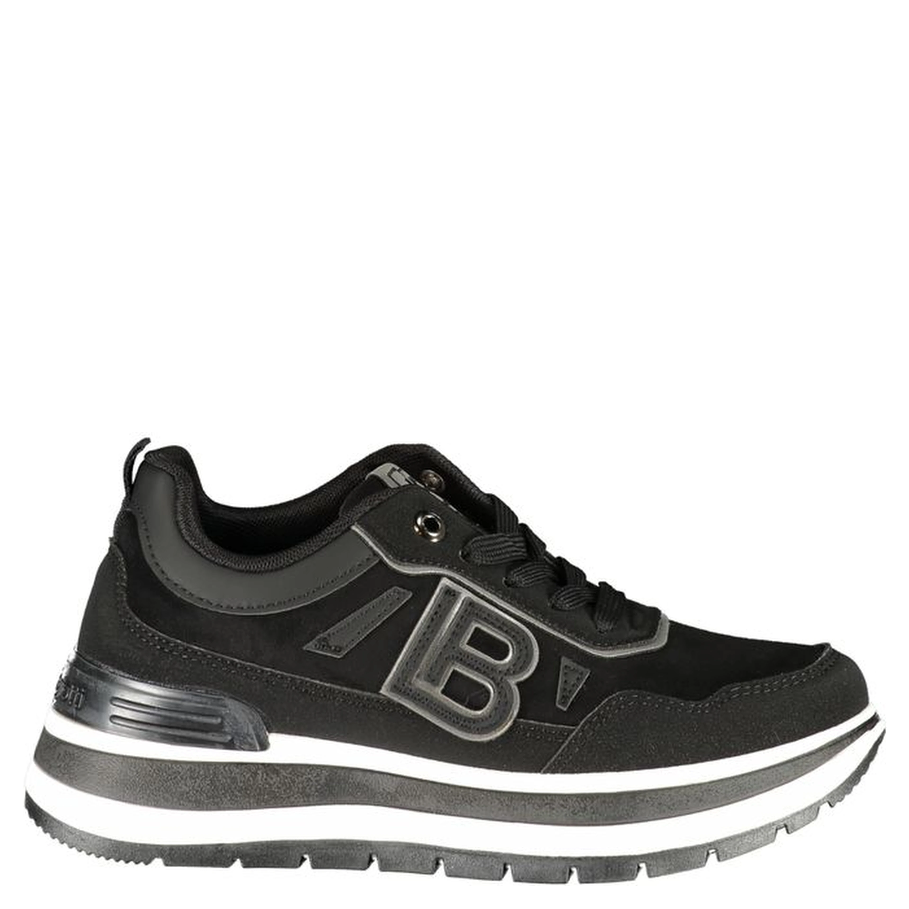 Black Polyurethane Women's Sneaker