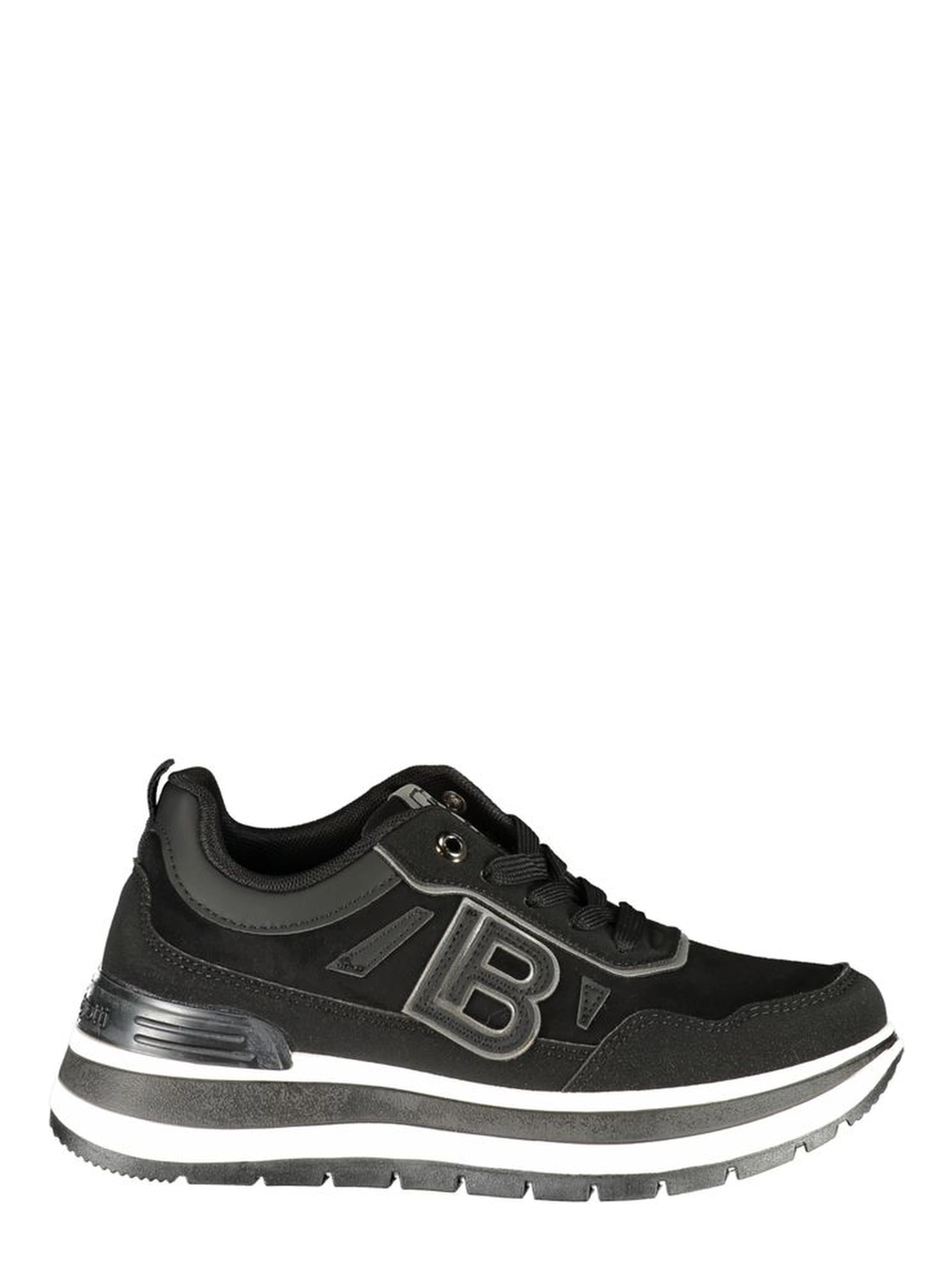 Black Polyurethane Women's Sneaker