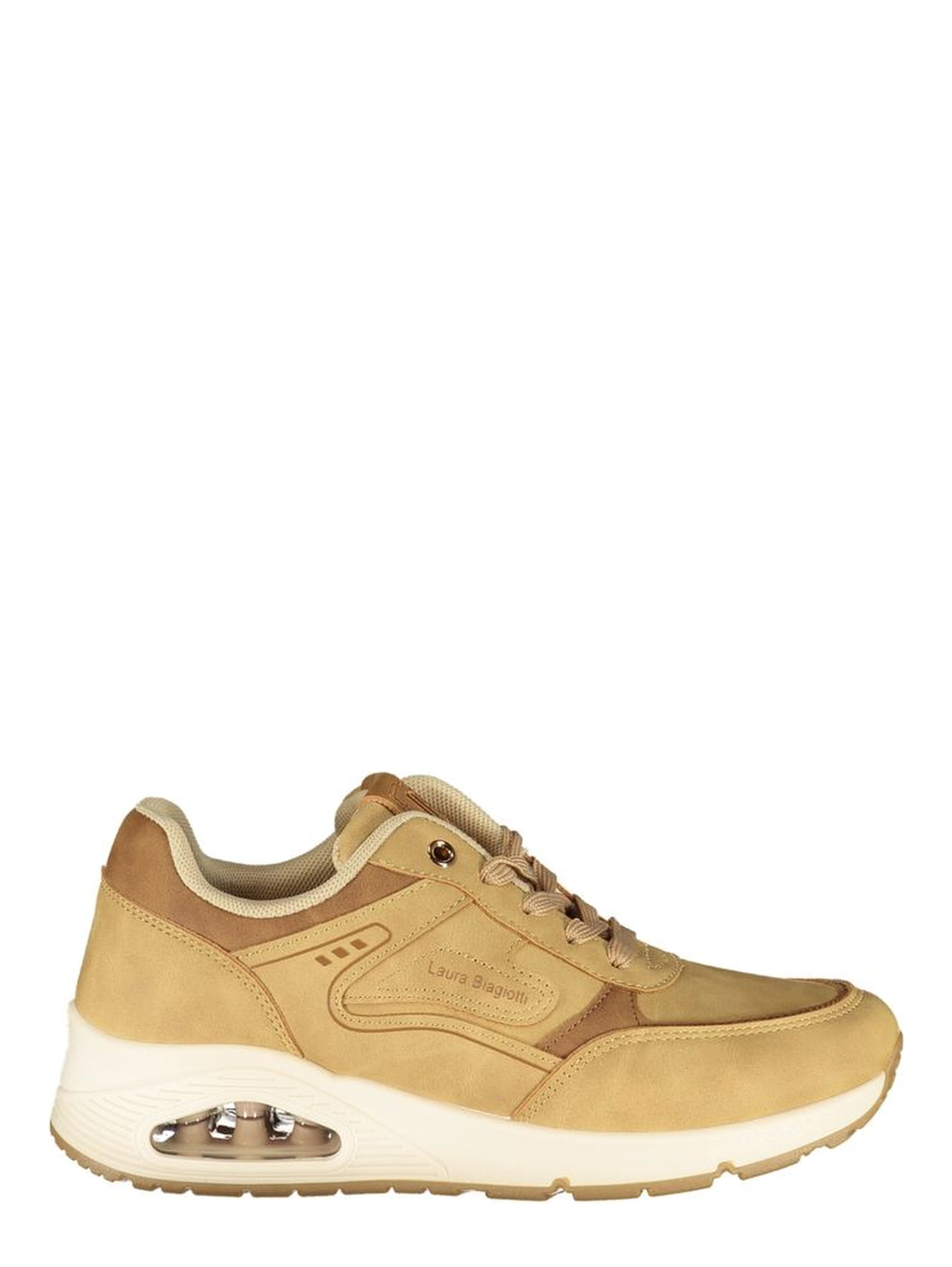 Beige Polyurethane Women's Sneaker