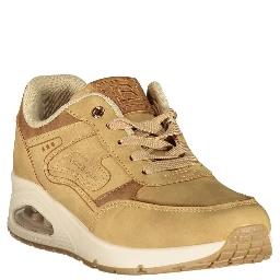 Beige Polyurethane Women's Sneaker