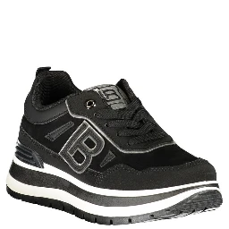 Black Polyurethane Women's Sneaker