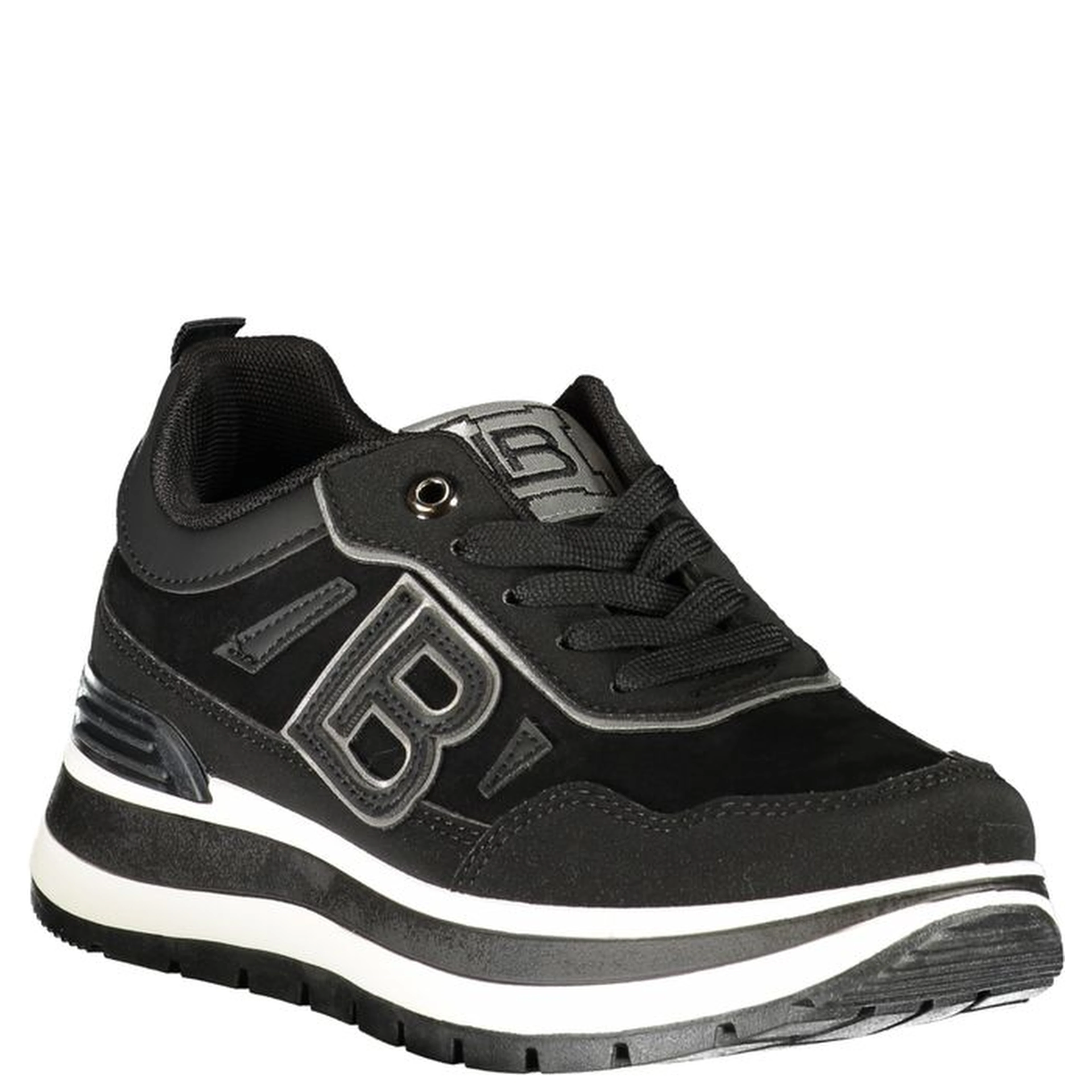 Black Polyurethane Women's Sneaker