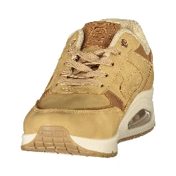 Beige Polyurethane Women's Sneaker