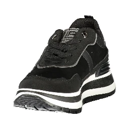 Black Polyurethane Women's Sneaker