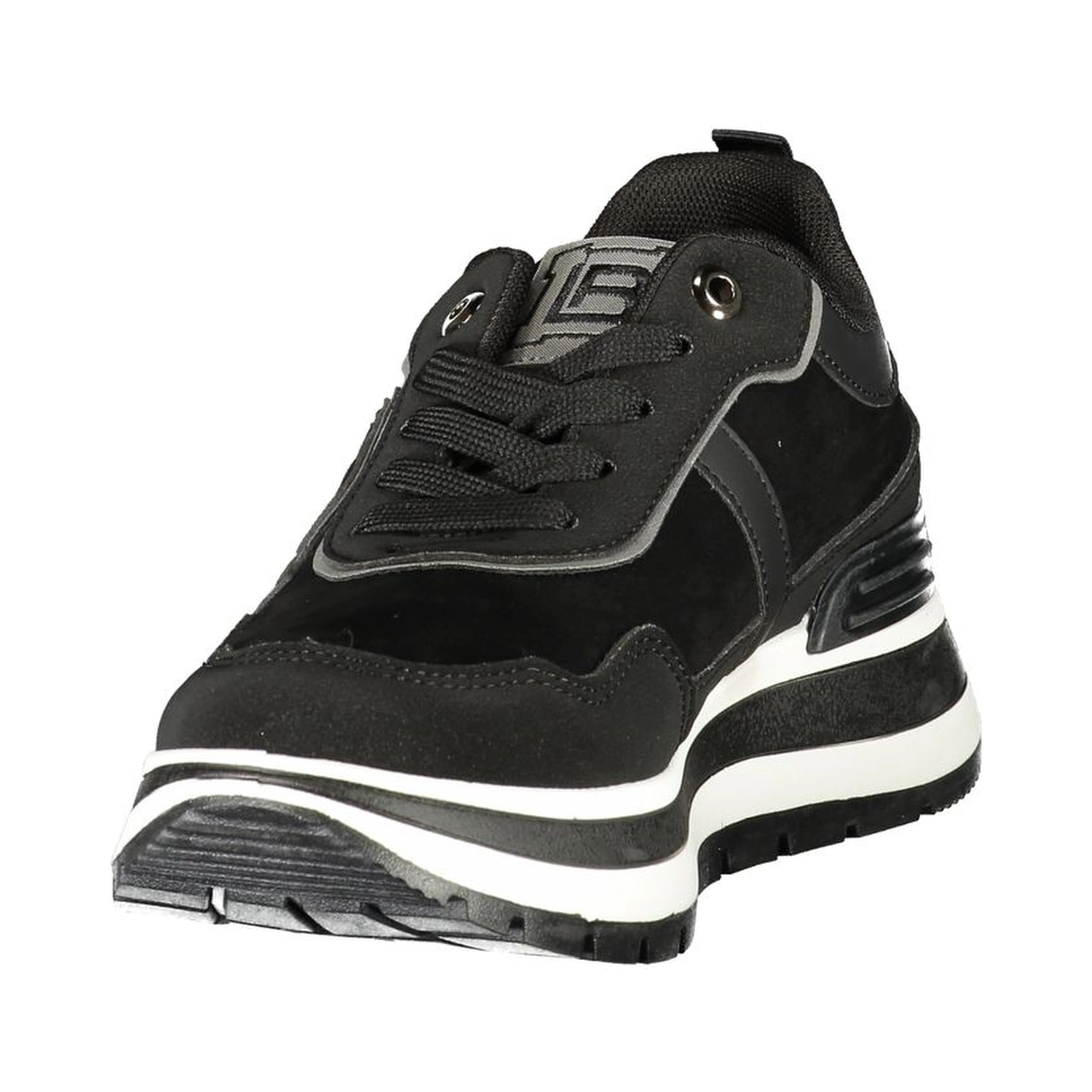 Black Polyurethane Women's Sneaker