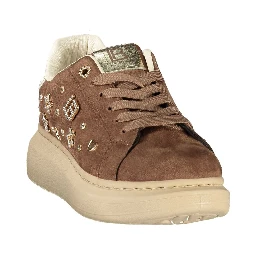 Brown Polyurethane Women's Sneaker