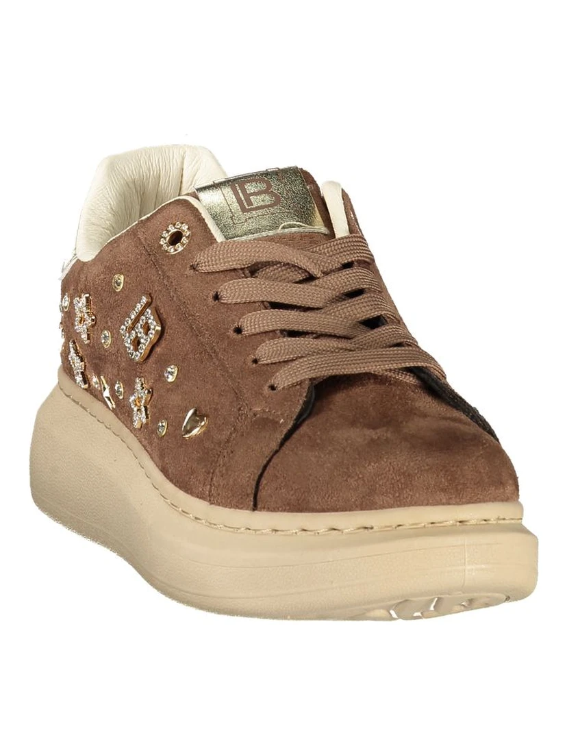 Brown Polyurethane Women's Sneaker