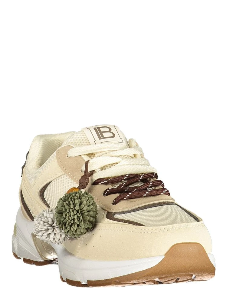 Beige Polyurethane Womens Sneaker alternative
