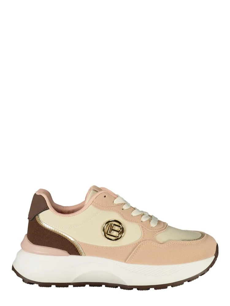 Pink Polyester Women's Sneaker
