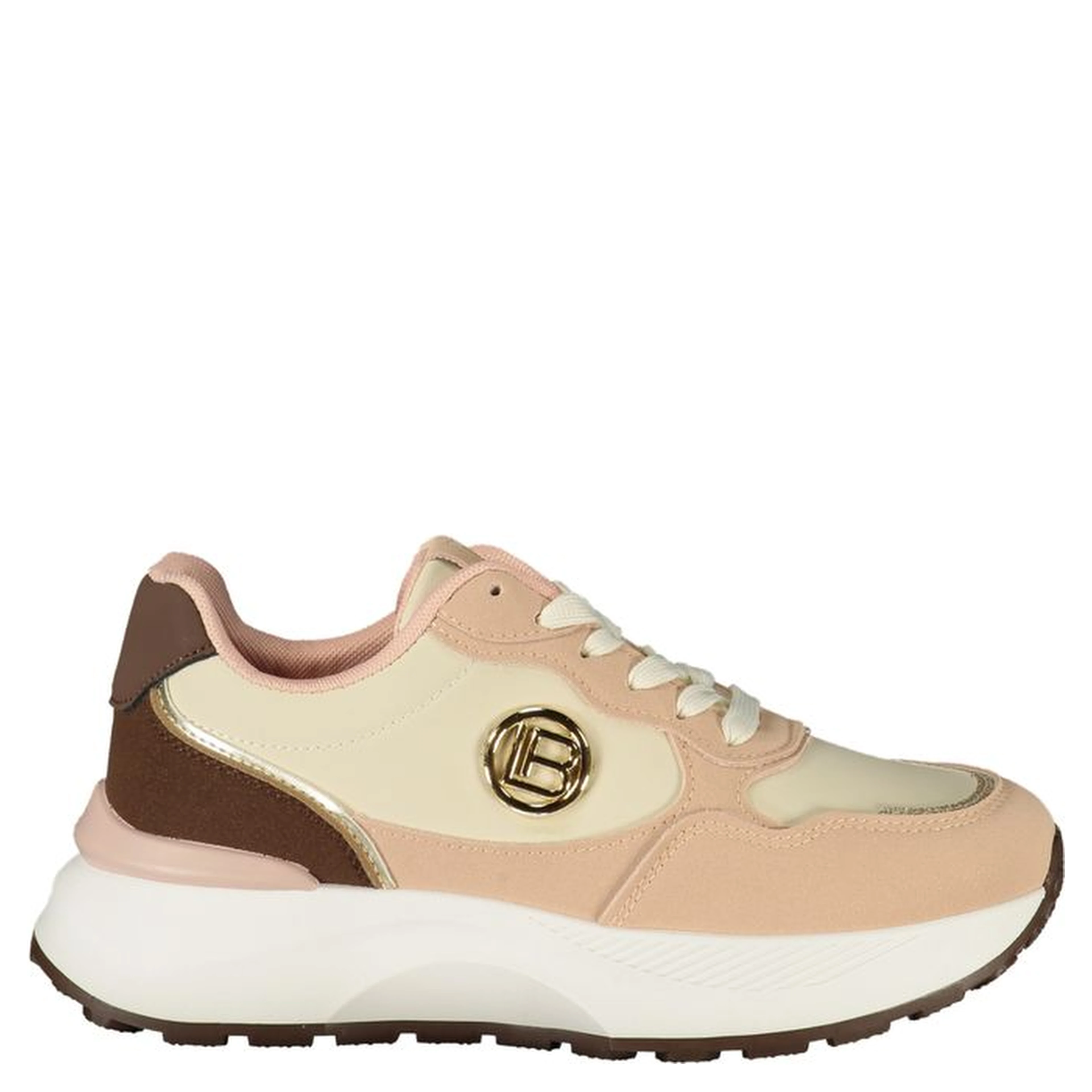 Pink Polyester Women's Sneaker