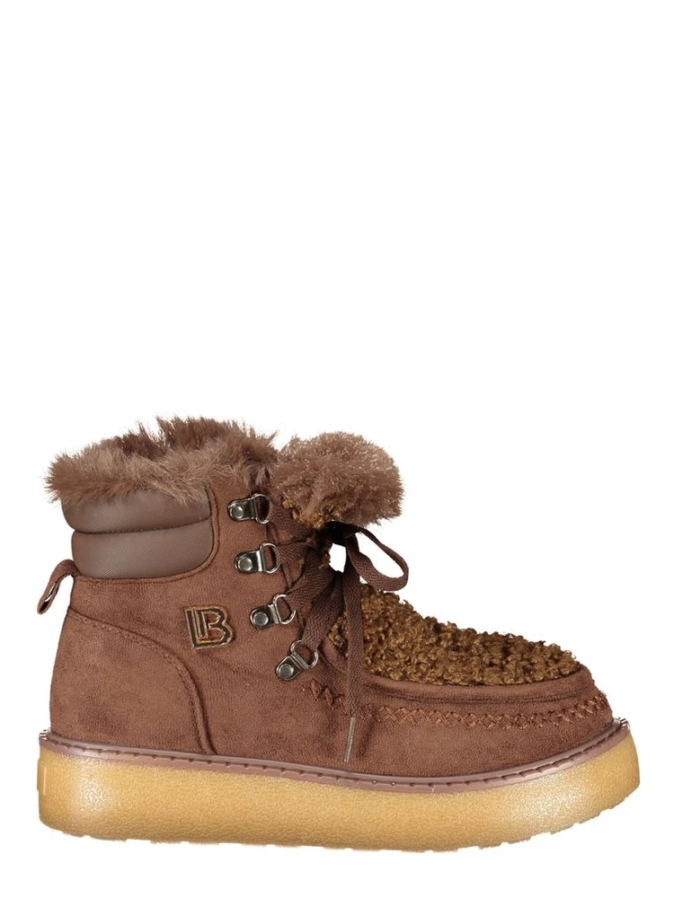 Brown Polyurethane Womens Boot