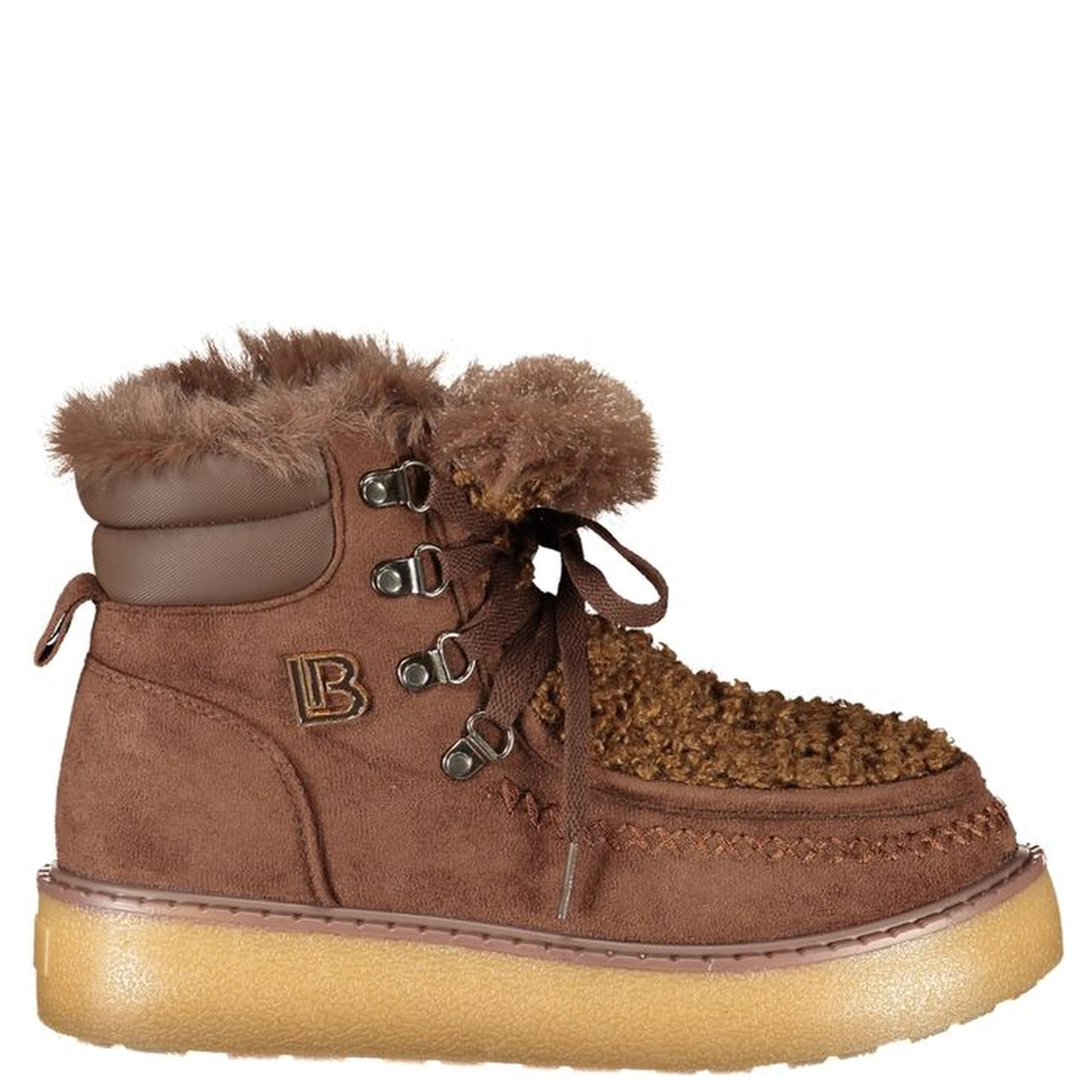 Brown Polyurethane Womens Boot