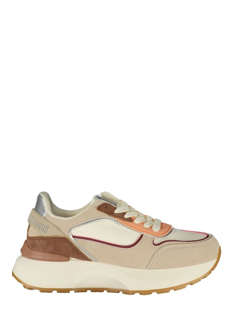 Beige Polyurethane Women's Sneaker