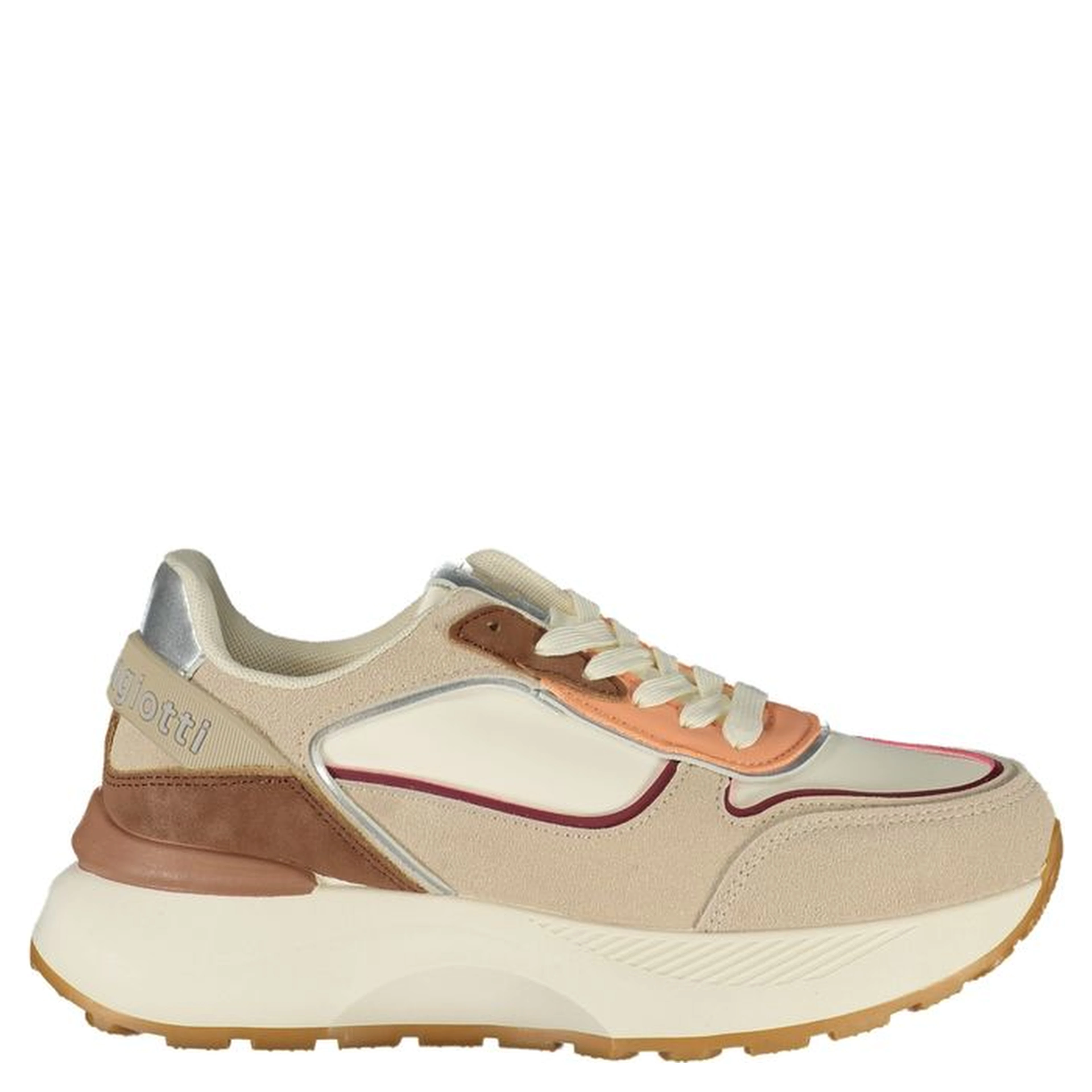 Beige Polyurethane Women's Sneaker