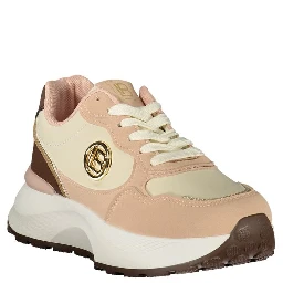 Pink Polyester Women's Sneaker