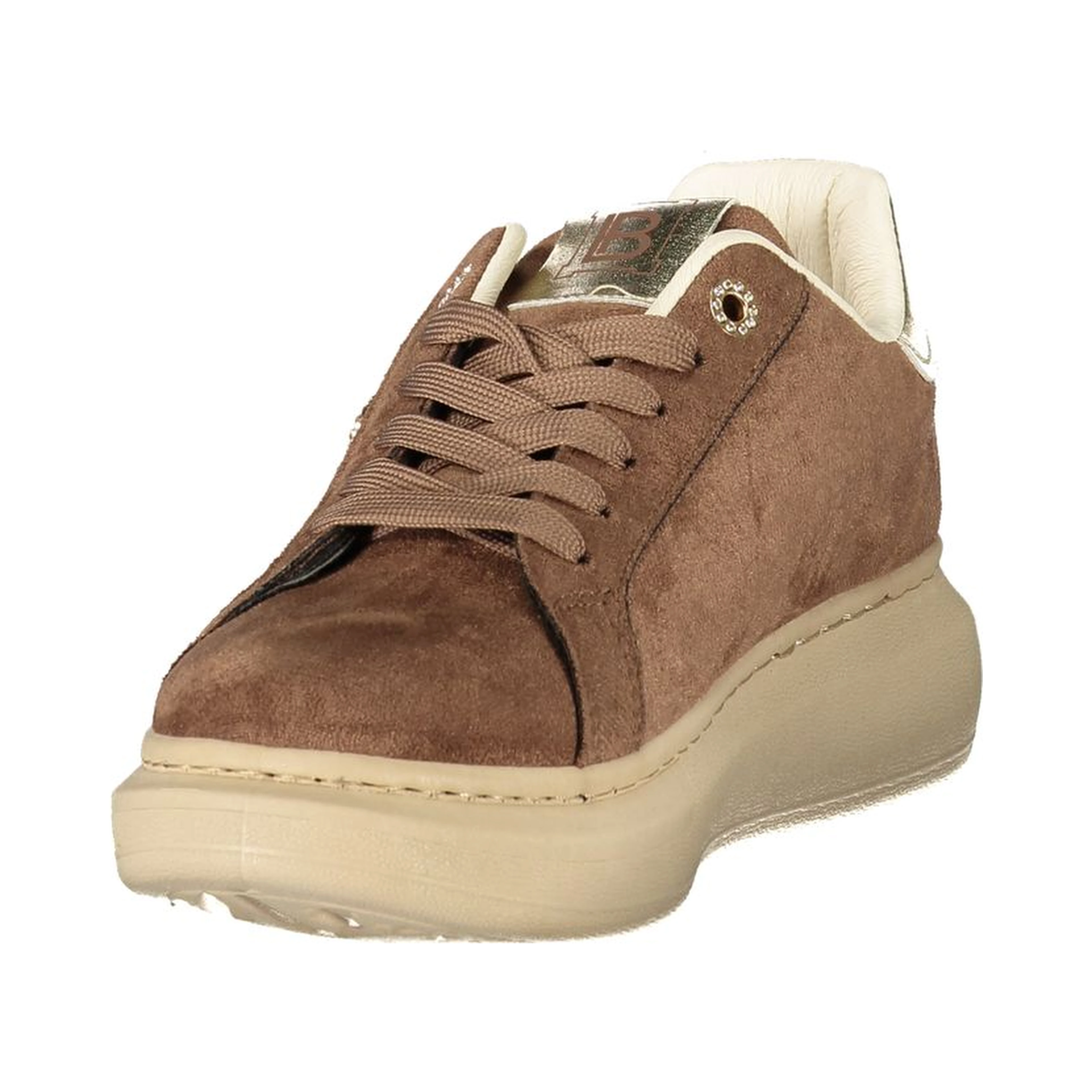 Brown Polyurethane Women's Sneaker