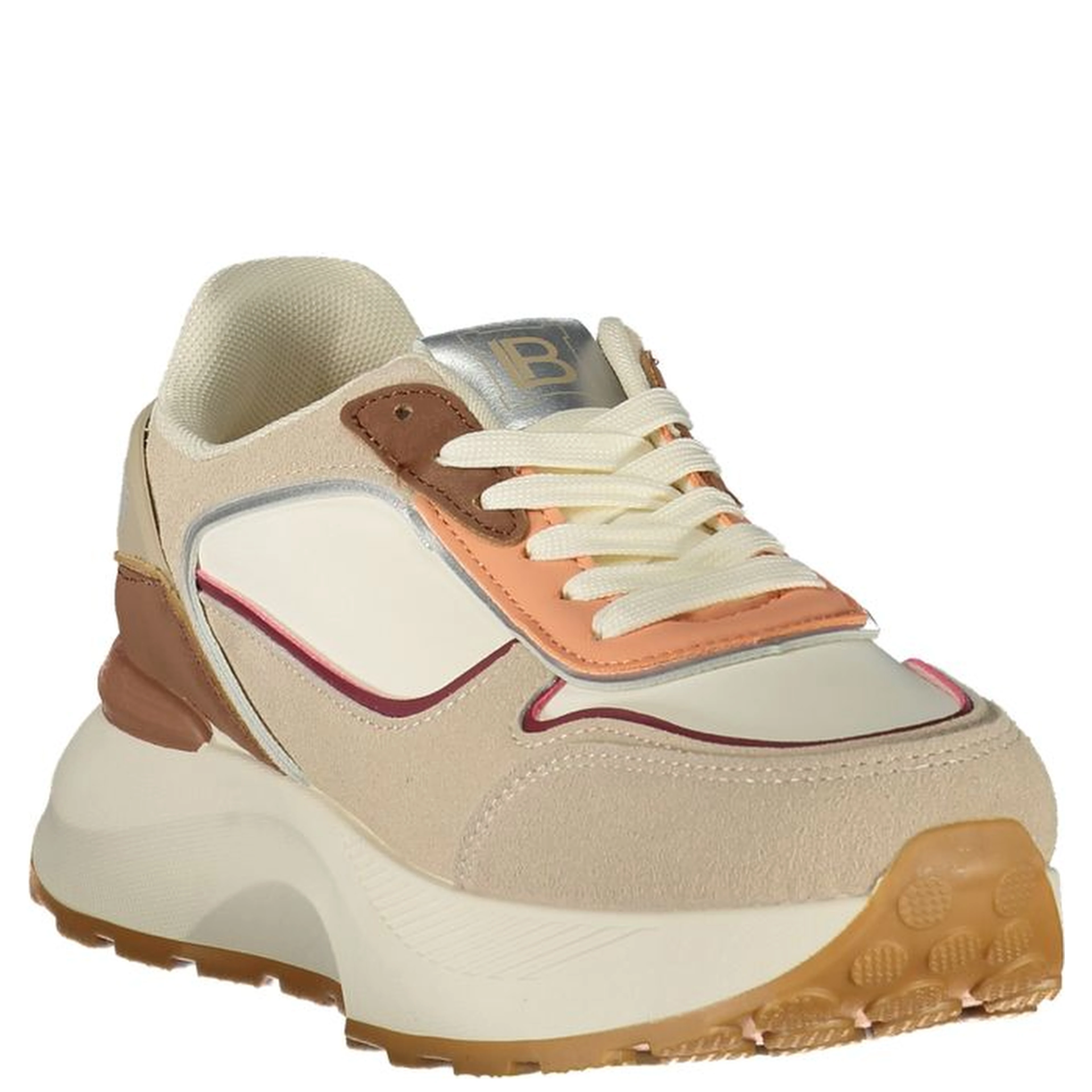 Beige Polyurethane Women's Sneaker