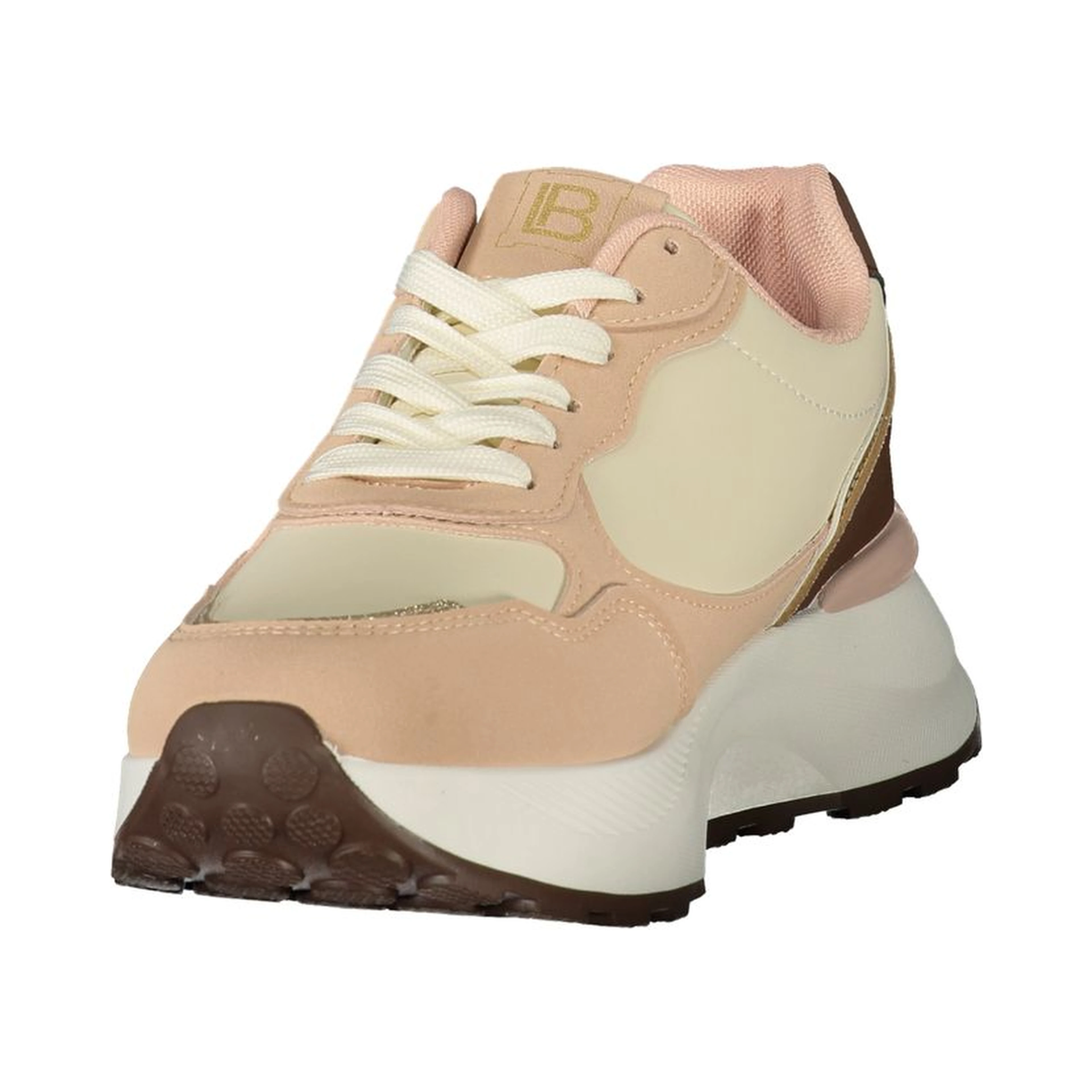Pink Polyester Women's Sneaker