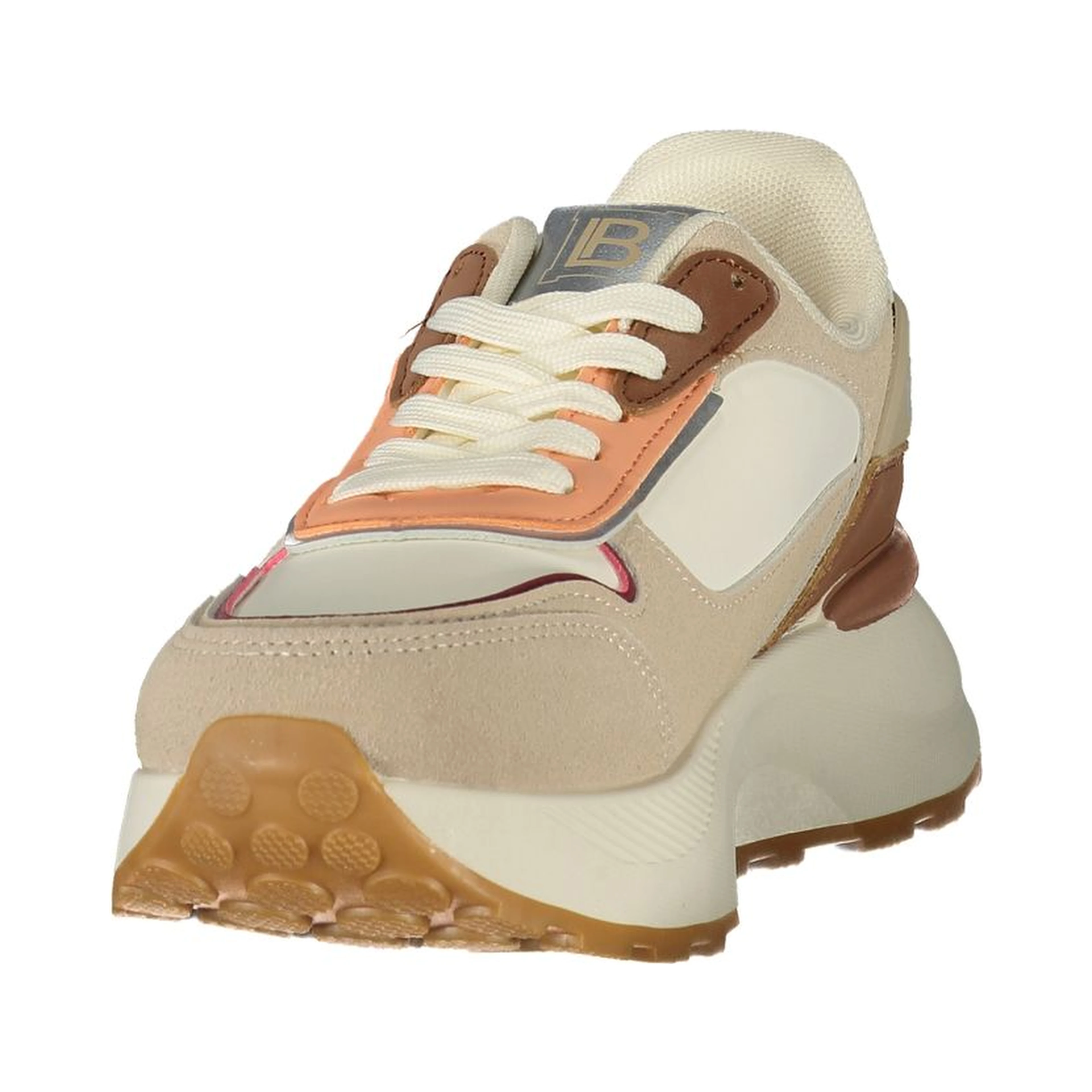 Beige Polyurethane Women's Sneaker