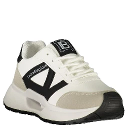 White Polyurethane Women's Sneaker