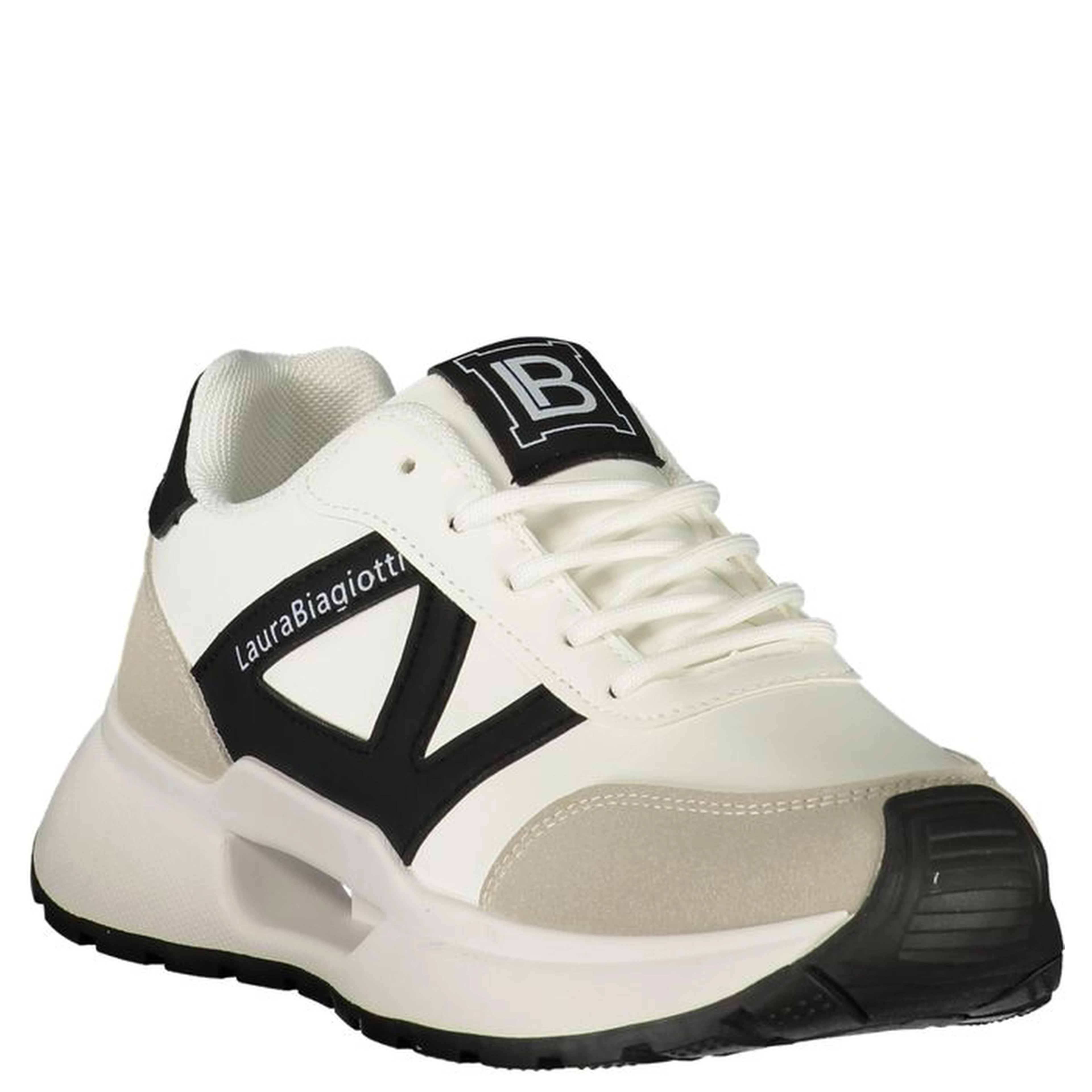 White Polyurethane Women's Sneaker