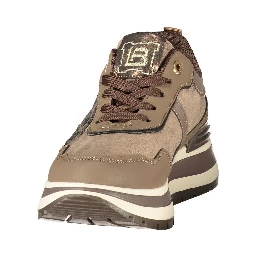 Brown Polyurethane Women's Sneaker