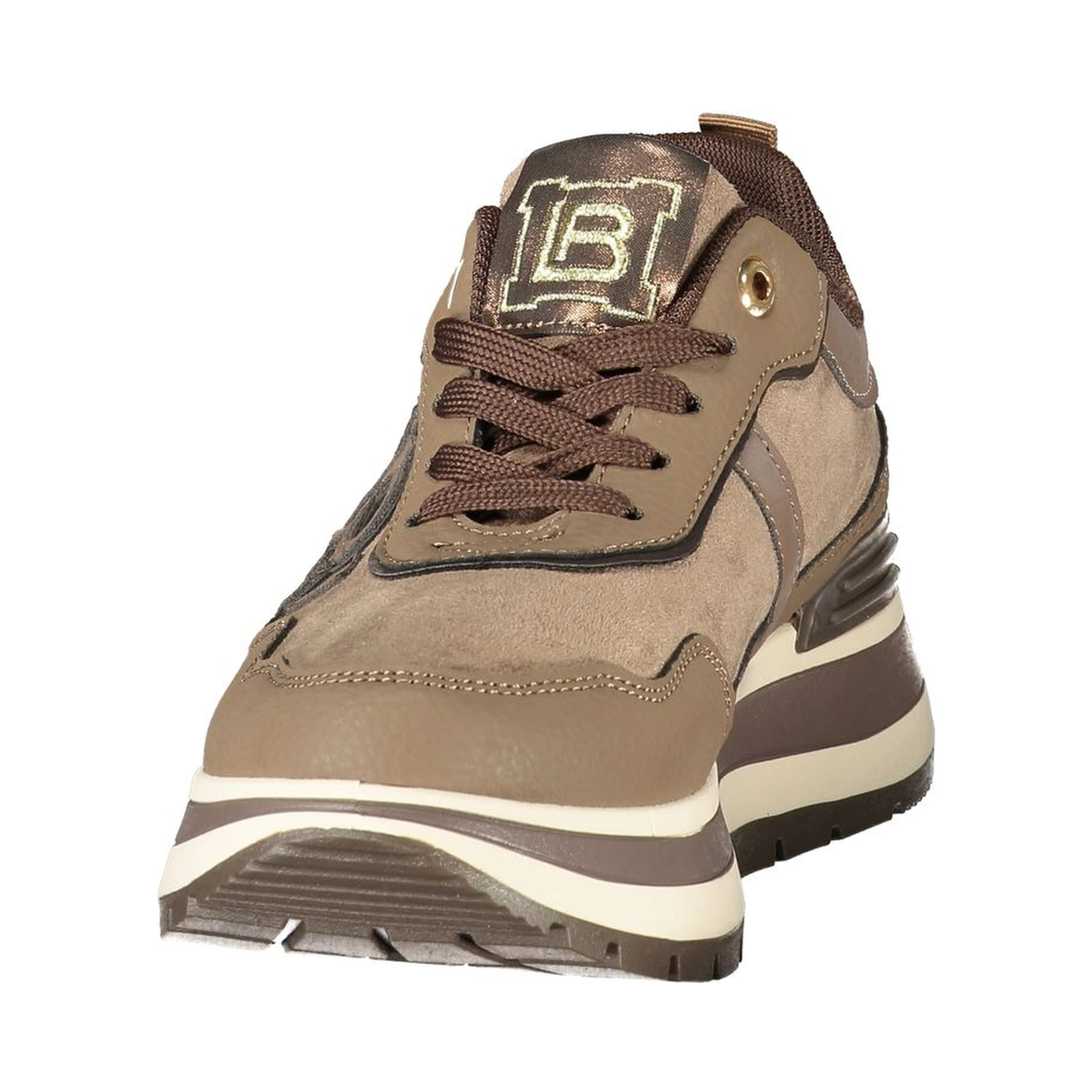 Brown Polyurethane Women's Sneaker